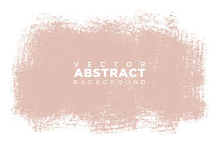 Vector hand drawn big brush stroke, stain for backdrops. Monochrome design element. One color nude tone artistic hand drawn background.のイラスト素材