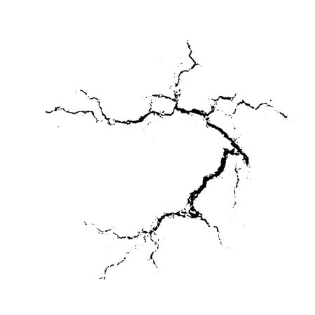 Vector overlay abstract texture. Natural complex crack element on white background. Organic grunge one color surface.のイラスト素材