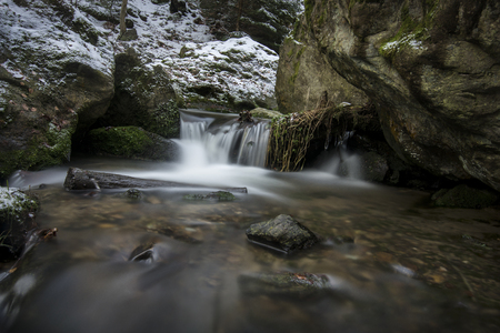 waterfall Re?ovの写真素材