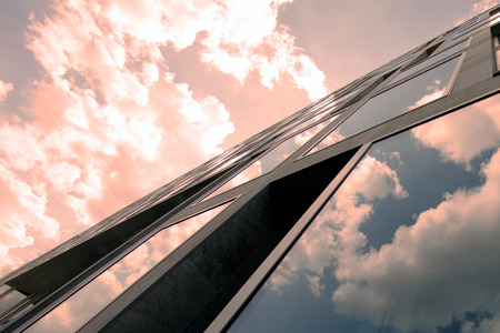 Modern building and skyの写真素材