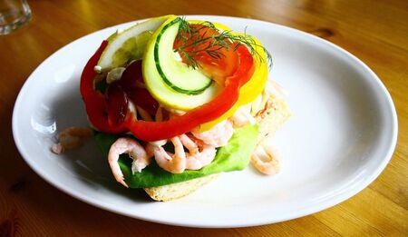 Shrimp Sandwichの写真素材