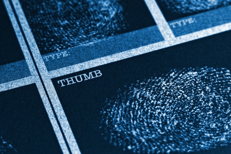 Thumb Fingerprint Fileの写真素材