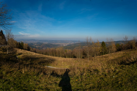 Beautiful view from the hiking trail. Panoramaの写真素材