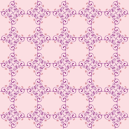 Background wallpaper delicate purple with love patternsのイラスト素材