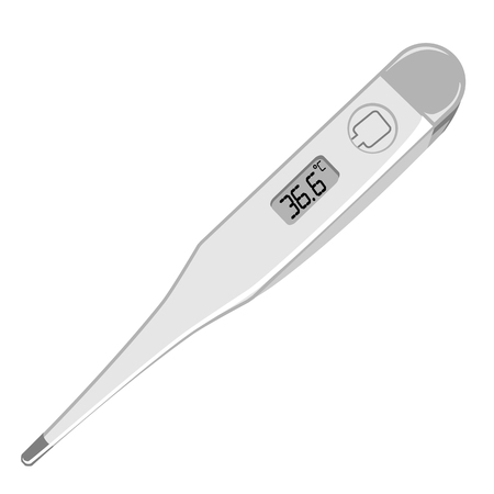 Digital thermometer for medical examinationのイラスト素材
