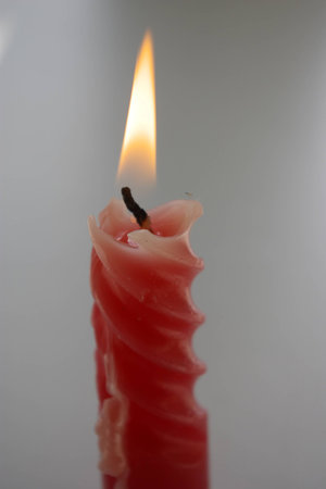 Red candleの写真素材