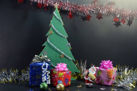Christmas is the celebration of New Year's Day. To expect more good things into your life. And the family has returned to meet face to face.の写真素材