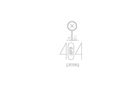 404 error web page. Background vector design. Page not found. Template with typography.