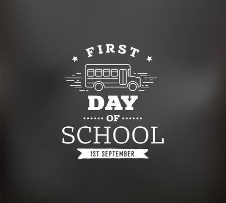 Back to school emblem. Isolated vector element.のイラスト素材