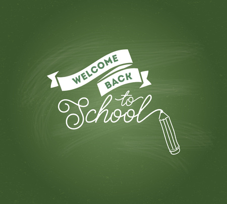 Back to school emblem. Isolated vector element.のイラスト素材