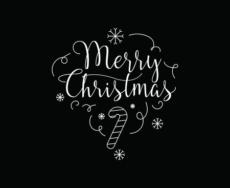 Merry Christmas text design.のイラスト素材