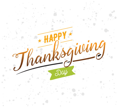 Thanksgiving day typographic background. Text design. Usable for banners, greeting cards, posters etcのイラスト素材