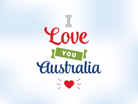 Happy Australia day vector design.のイラスト素材