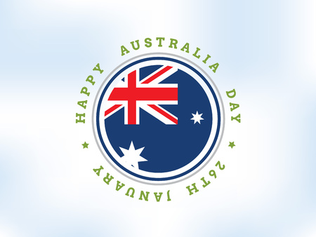 Happy Australia day vector design.のイラスト素材