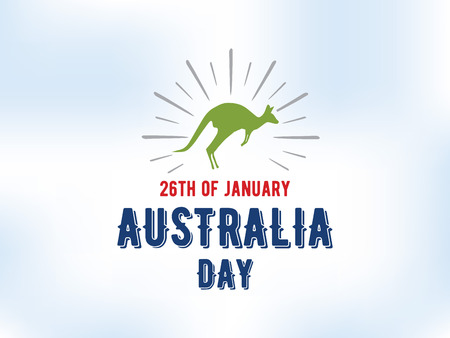 Happy Australia day vector design.のイラスト素材