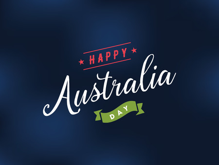 Happy Australia day vector design.のイラスト素材