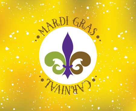 Mardi Gras background with typographyのイラスト素材