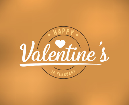 Happy Valentines day typography. Vector design.のイラスト素材