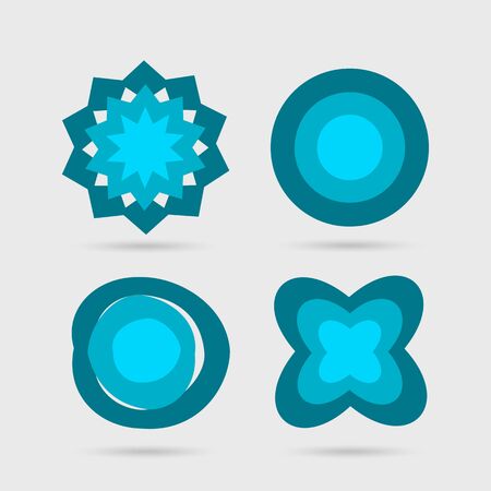 Abstract icons set. Vector illustrationのイラスト素材