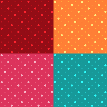 Seamless Polka dot pattern background, Vector illustrationのイラスト素材