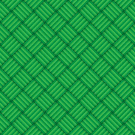 Green abstract geometric square seamless pattern background, Vector illustrationのイラスト素材