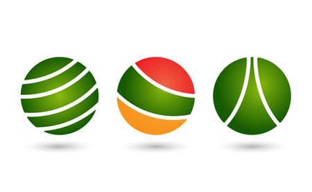 Abstract circle icon set template designのイラスト素材