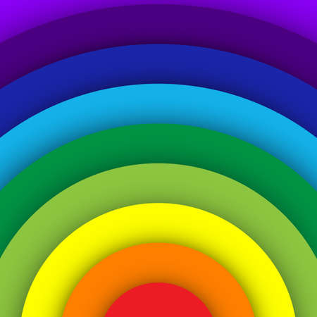 Abstract rainbow curve backgroundのイラスト素材