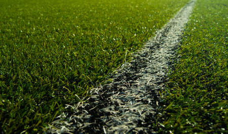 Close shot at a soccer field