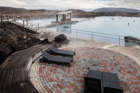Myvatn Nature Baths in Iceland, Icelandic spaのeditorial素材