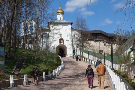 Pskovo-Pechersky monastery, Russiaのeditorial素材