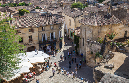 Town of Saint Emilion, Franceのeditorial素材