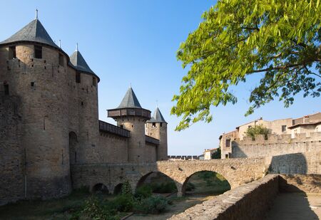 Castle of Carcassonne, Franceのeditorial素材