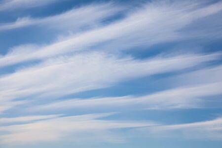 Background with white clouds on the blue sky