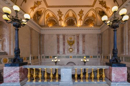 SAINT PETERSBURG RUSSIA MAY 16 2015: Interior of Engineer39s Castle St. Michael39s Castle or Mikhailovsky Castle. Castle was built as a residence for Emperor Paul I in 17971801のeditorial素材