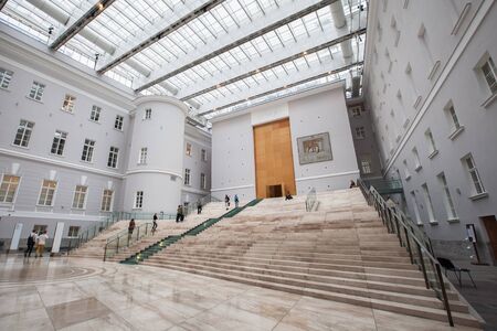 SAINT PETERSBURG, RUSSIA - OCTOBER 01, 2015: Interior of the General Staff Building  - branch of the State Hermitage Museum. Hermitage is one of the largest and oldest museums of art and culture in the worldのeditorial素材