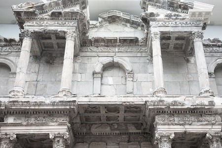 BERLIN, GERMANY - MARCH 06, 2013: Market gate of Miletus Hall of Pergamon museum in Berlin. It was built in Miletus in the 2nd century ADのeditorial素材