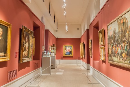 Moscow, Russia â March 01, 2017:  Hall in Pushkin State Museum of Fine Arts, it is largest museum of European artのeditorial素材