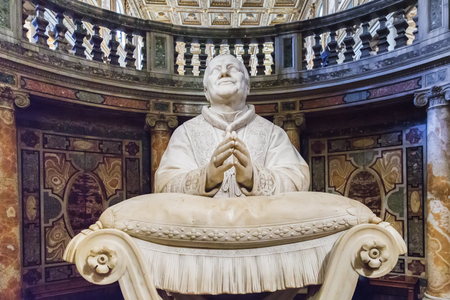 Rome, Italy âMarch 19, 2018: Interior of the Basilica Santa Maria Maggiore, it is a Papal major basilica and the largest Catholic Marian church in Romeのeditorial素材