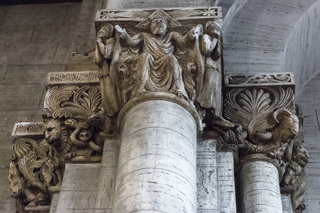 Rome, Italy â March 20, 2018: Interior detail of the Basilica St. Camillus de Lellis  in Rome, Italyのeditorial素材