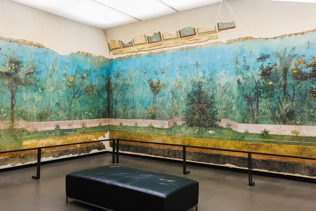 Rome, Italy â March 21, 2018: Inside Palazzo Massimo alle Terme, now it is the National Roman Museum houses the ancient artのeditorial素材