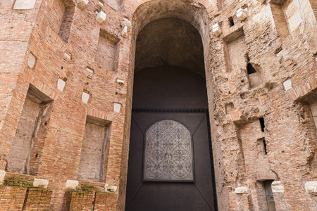 Rome, Italy â March 21, 2018: Baths of Diocletian were the largest of the imperial public baths in ancient Rome, now it is a museumのeditorial素材