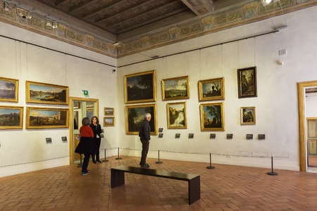 Rome, Italy â March 22, 2018: Interior of Palazzo Barberini,  now it is the National Gallery of Ancient Artのeditorial素材