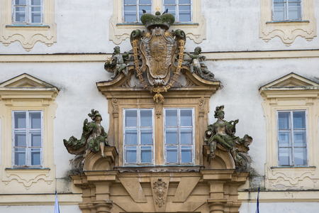 Valtice, Czech Republicâ October 28, 2018: Valtice Palace in the South Moravian Regionのeditorial素材