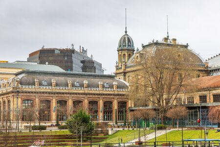 Budapest, Hungary - March 10, 2019: Nyugati Train Station, the Station was constructed by Eiffel