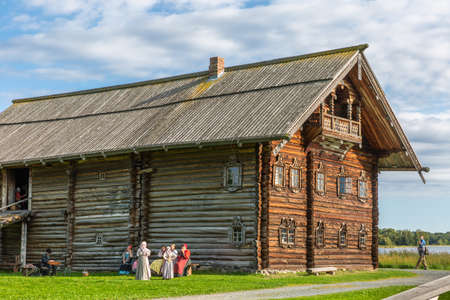 Kizhi Island, Russia - August 20, 2020: Wooden architecture of Kizhi Pogostのeditorial素材