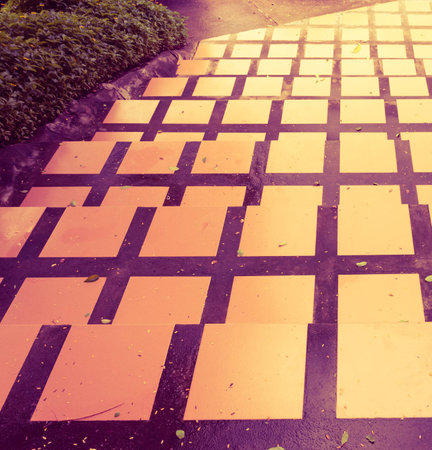 Vintage stairs down textureの写真素材