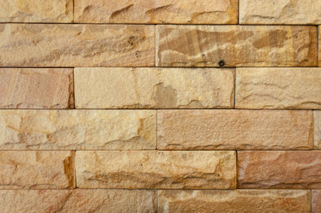Horizontal stone bricks textureの写真素材
