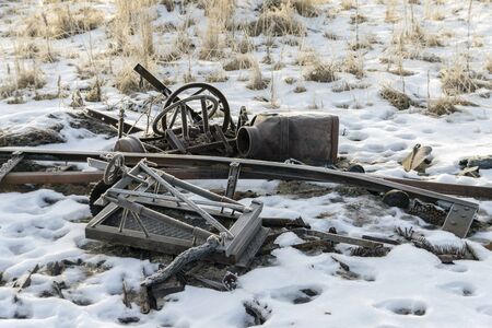 Old machinery partsの写真素材