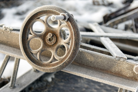 Old machinery partsの写真素材