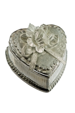 silver jewelry on white backgroundの写真素材